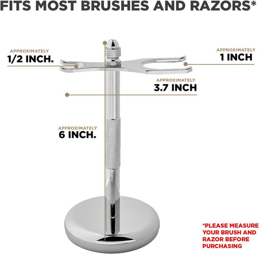 Safety Razor Stand - Razor Holder and Shaving Brush Stand to Prolong the Life of Your Razor - Weighted Bottom for Extra Stability