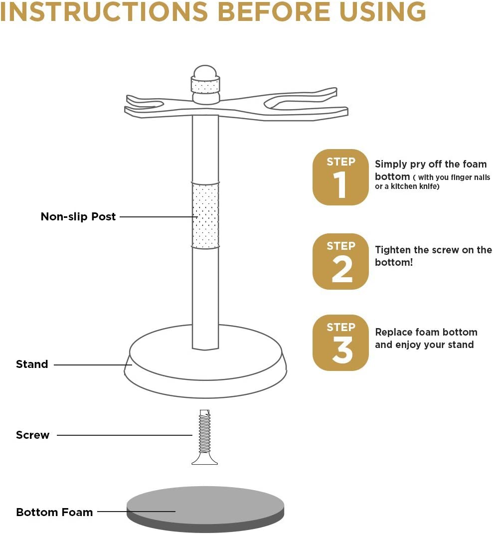 Safety Razor Support Safety Razor Stand - Razor Holder and Shaving Brush Stand to Prolong t ...